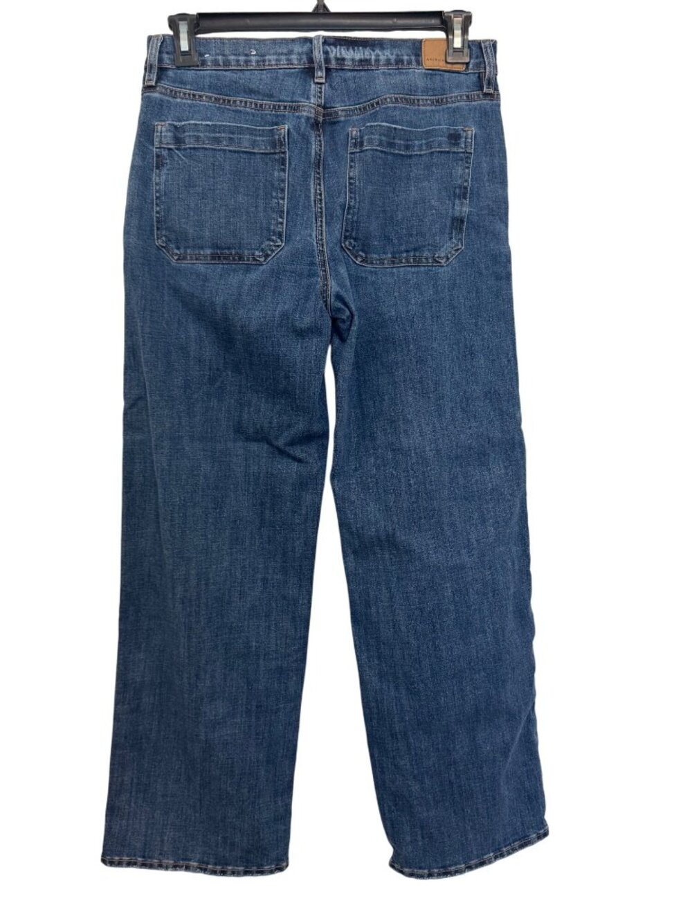 American Eagle Womens Stovepipe Stretch Jeans Size 8 Regular Blue Denim Casual - Picture 2 of 7